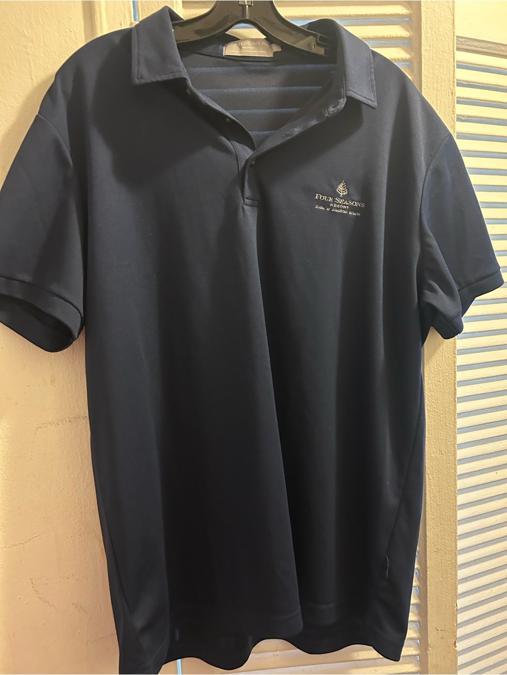 Four Seasons Resort Golf & Sports Club Polo Shirt Mens XL Resort Logo Blue